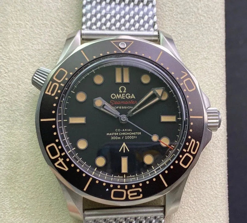 Omega Seamaster Diver 300M 007 Edition 210.90.42.20.01.001 OR Factory 1:1 Best Edition Replica Watch Black Bezel